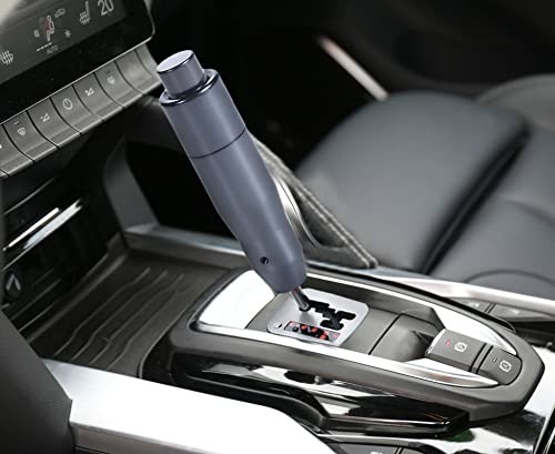 5" Long Weighted Gear Stick Shift Handle Automatic Push Button Shifter Gray