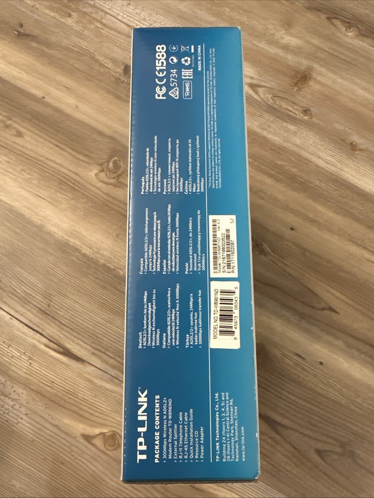 TP Link W8961ND Wireless Modem 300Mpbs