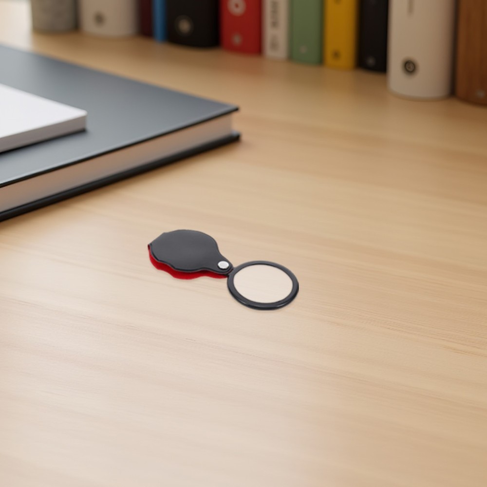 10 Pcs Mini Folding Magnifying Lenses Handheld Rotating Magnifier