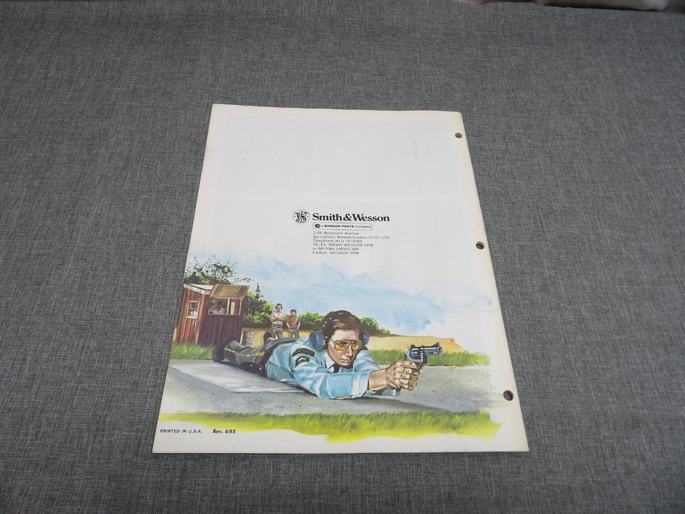 (3) Smith & Wesson Dan Wesson Gun Catalogs 1983