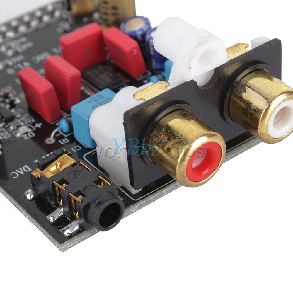 Black HIFI DAC Audio Sound Card Module I2S Interface For Raspberry Pi B Version