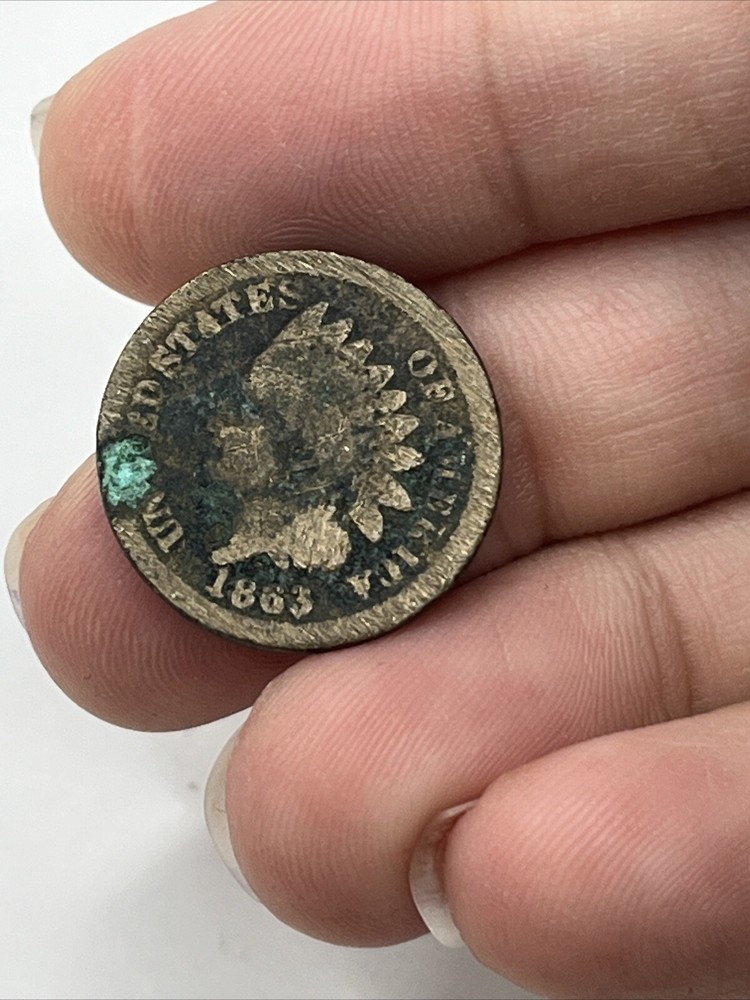 1863 1C Indian Cent #0698