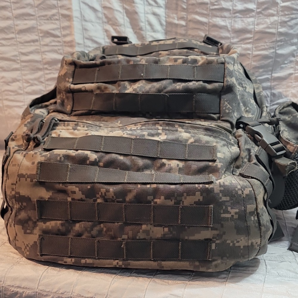 Large Digital Camouflage Nylon Tactical Backpack with MOLLE System & 8+ Pockets