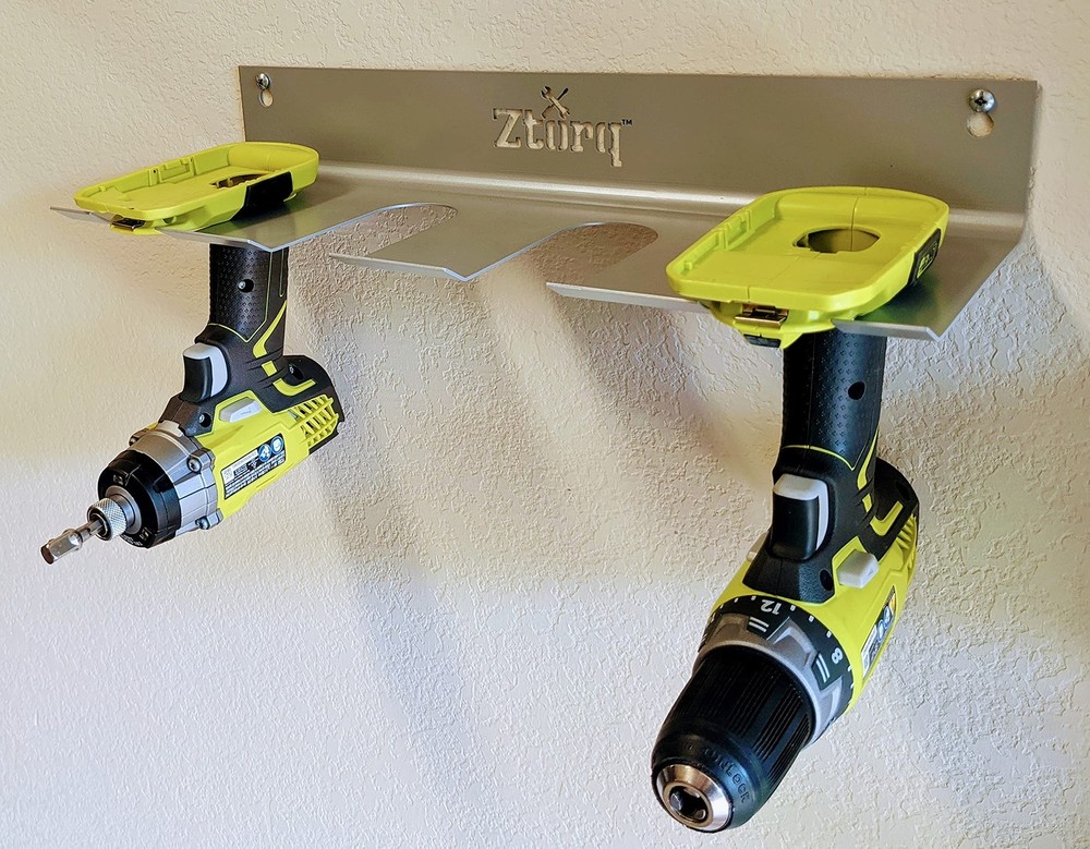 Cordless Drill Tool Organizer - Drill Holder Storage Wall Mount Rack to optim...