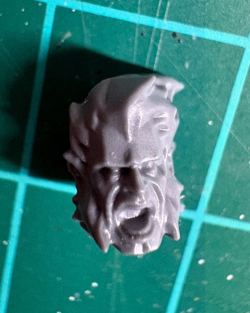 Unique Space Wolf-Style Space Marine Head– Type A Piece, Kitbash Unhelmeted
