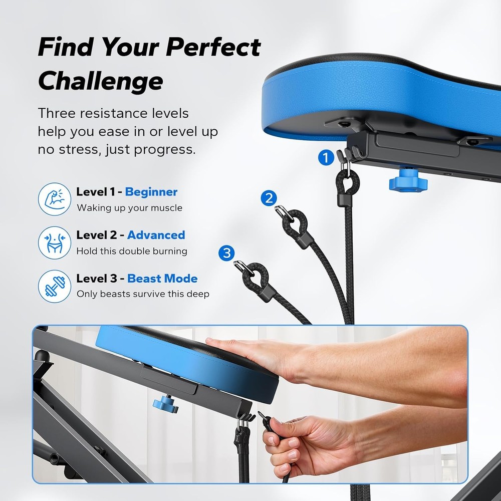 MERACH R07 2-in-1 Squat & Rowing Machine – Foldable Glute & Leg Trainer