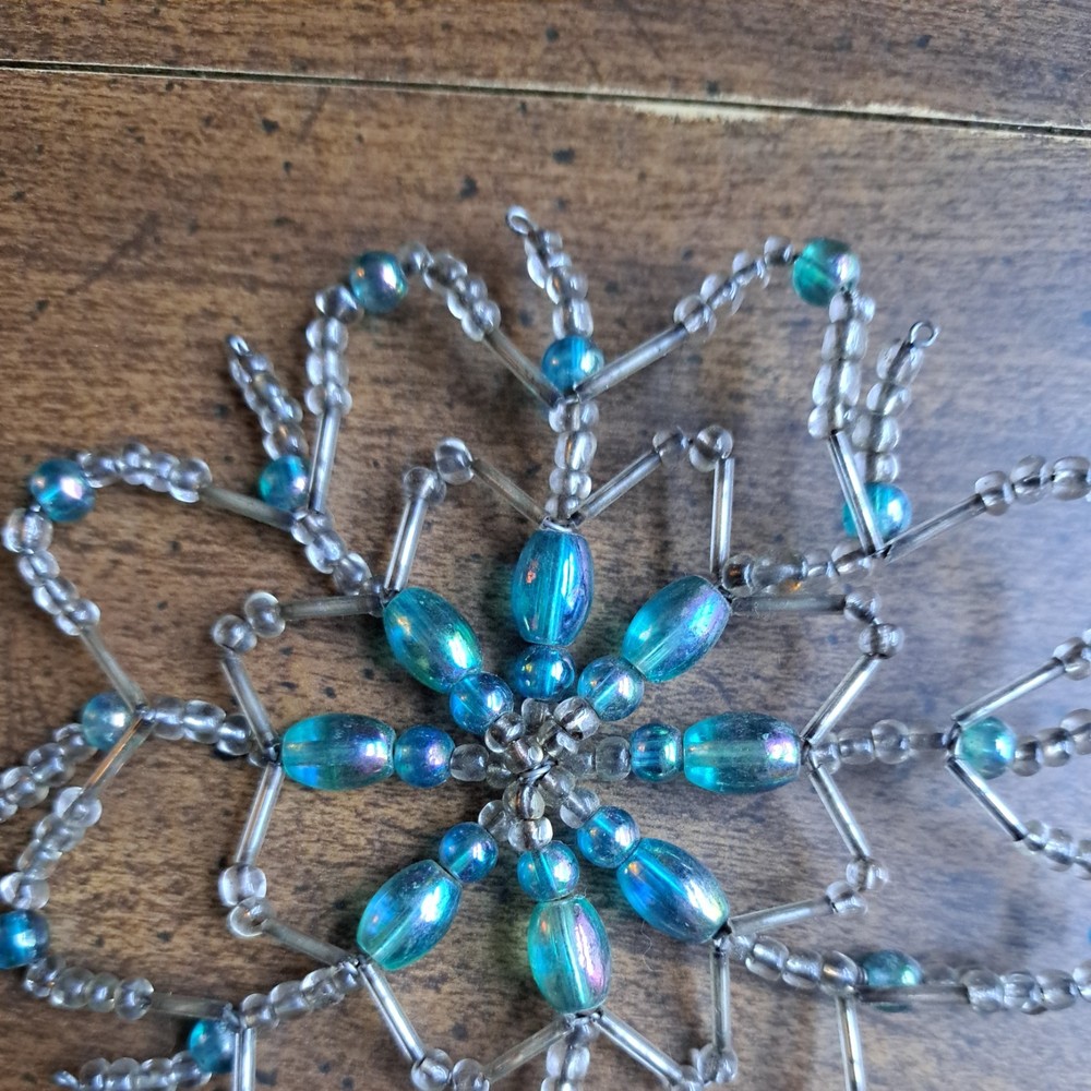 Vintage Handmade Beaded Flower