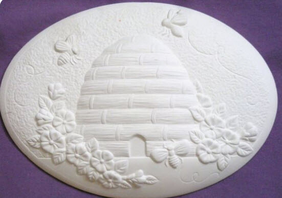 Ceramic Bisque~~ Ready to Paint~~ Bee Hive insert