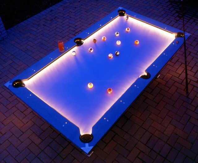 LED Pool & Billiard Table Lighting KIT - light your Outdoor Pool Table