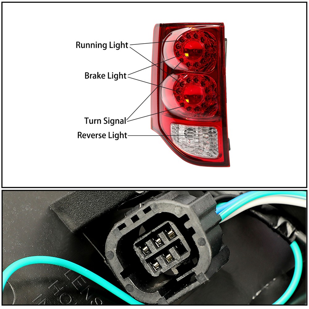 For 2011-2020 Dodge Grand Caravan LED Tail Light Brake Lamp Left Driver Side