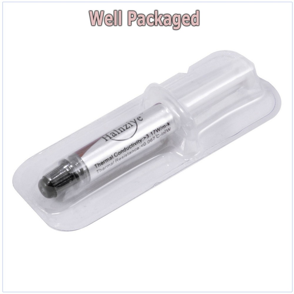 2X High Performance Silver Thermal Grease CPU Heatsink Compound Paste Syringe