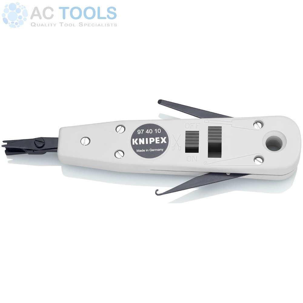 Knipex Punch Down Insertion Tool (With Pull Hook & Release Blade) - 974010