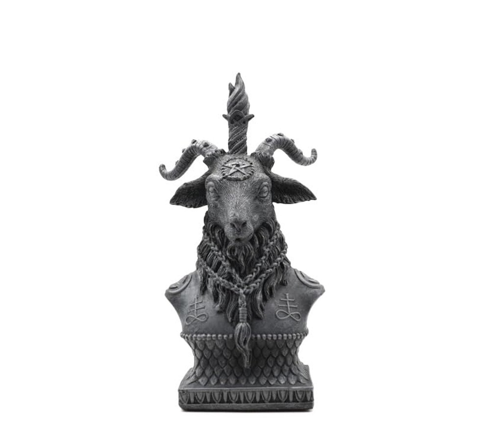 RUSTIX 8" Sabbatic Goat Baphomet Statue Bust – Occult Home Decor, Mystical