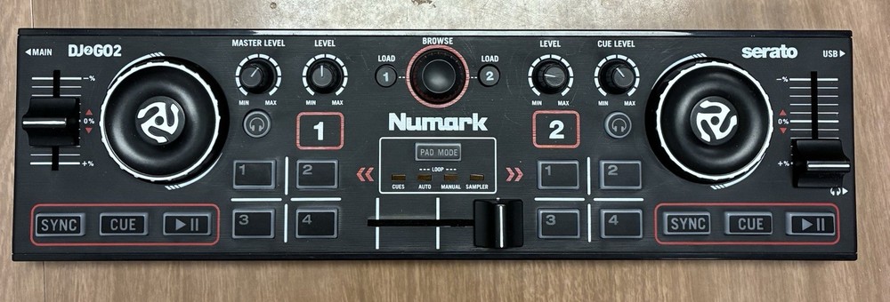 New In Box Numark DJ2GO2 Pocket DJ Controller With Audio Interface