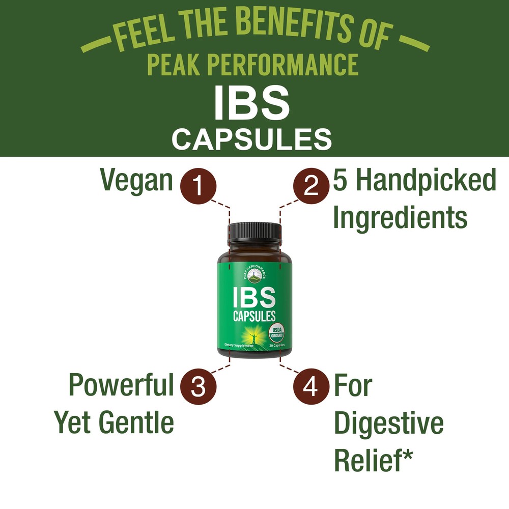 Organic IBS Relief Capsules (Irritable Bowel Support)
