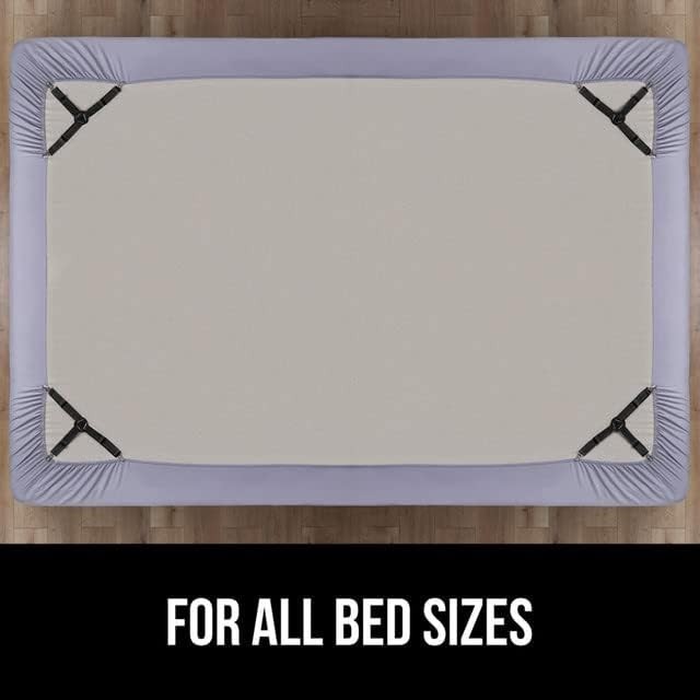 Innovative Bed Sheet Holders - Adjustable & Durable Fasteners with 4 Metal Clips