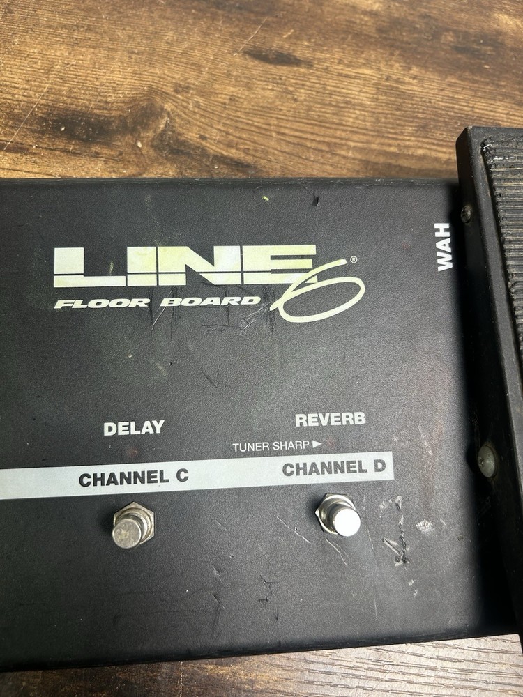 Line 6 Black Channel Multi Effects Foot Pedal Floor Board ( UNTESTED)