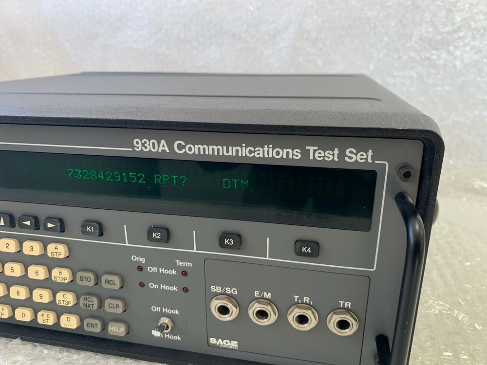 SAGE 930A Communications Test Set Used