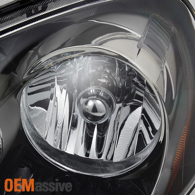Fit 2005-2006 RSX Integra DC5 Black Clear Headlights Front Lamp Replacement Pair