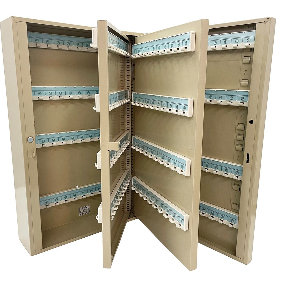 240 Hooks Lock Box Wall-Mounted Key Cabinet Key Box Storage Organization