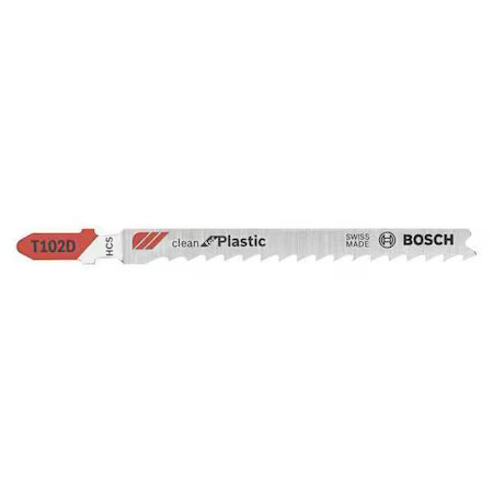 Bosch T102d3 Clean For Polypropylene Jigsaw Blade, Pk3