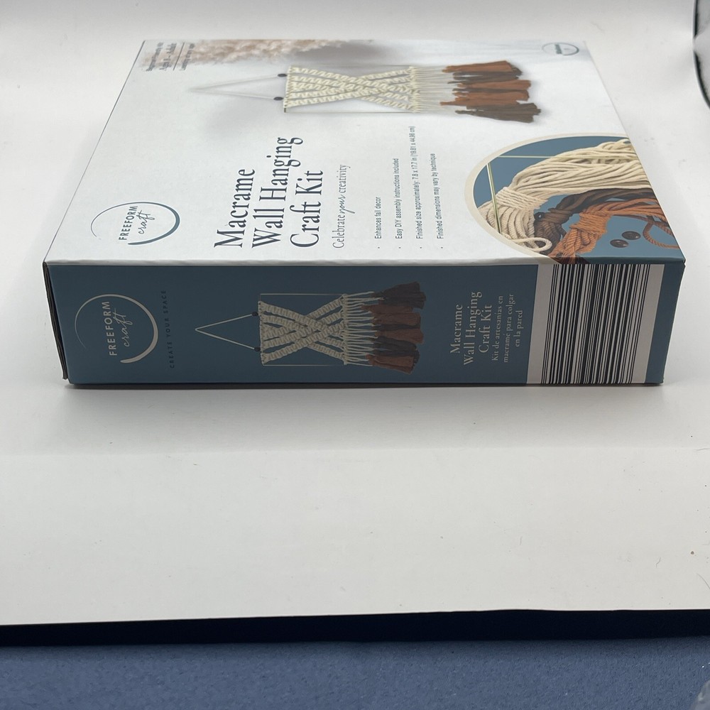 Freeform Craft Macrame Wall Hanging Kit Easy DIY Assembly Instructions