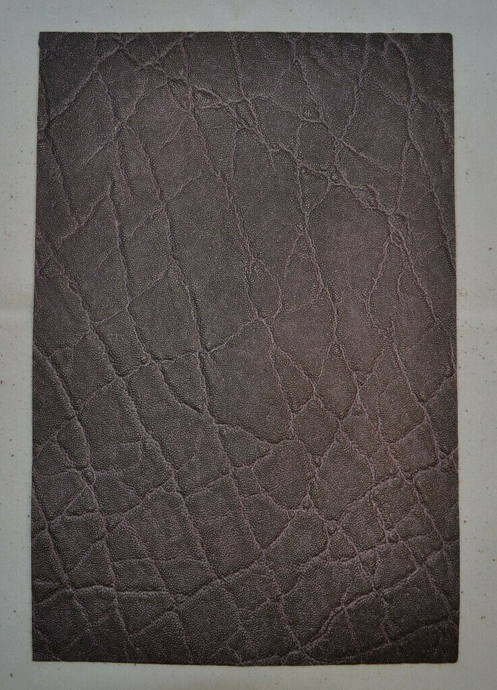 Leather Piece - 8 x 12 - Grape - Elephant Print - 1 piece (E201)