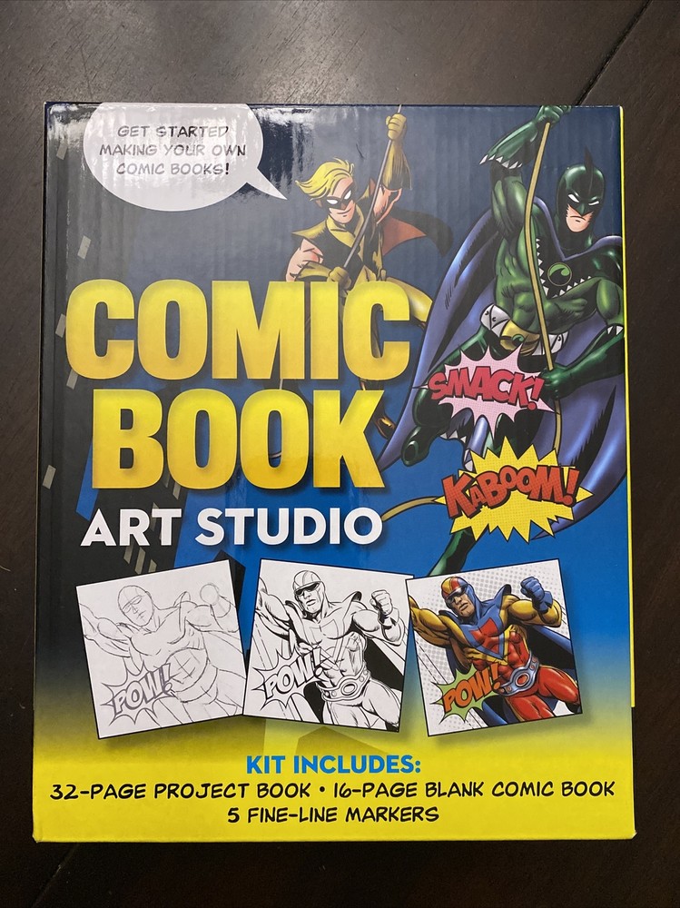 COMIC BOOK ART STUDIO KIT (32-Page Project Book) "NEW"