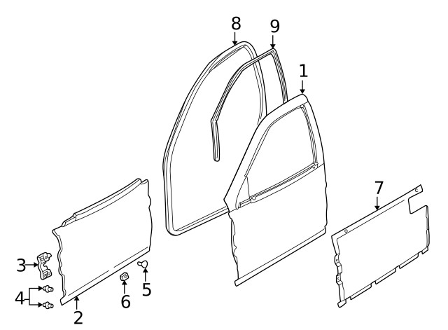 Genuine GM Exterior Panel U-Nut 11517857