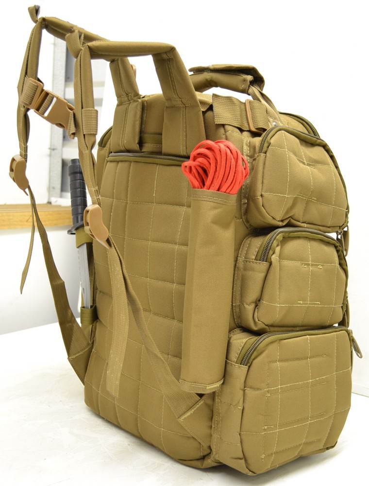 Black - Explorer Tactical Range Backpack Gun Pistol Survival Emergency Kit