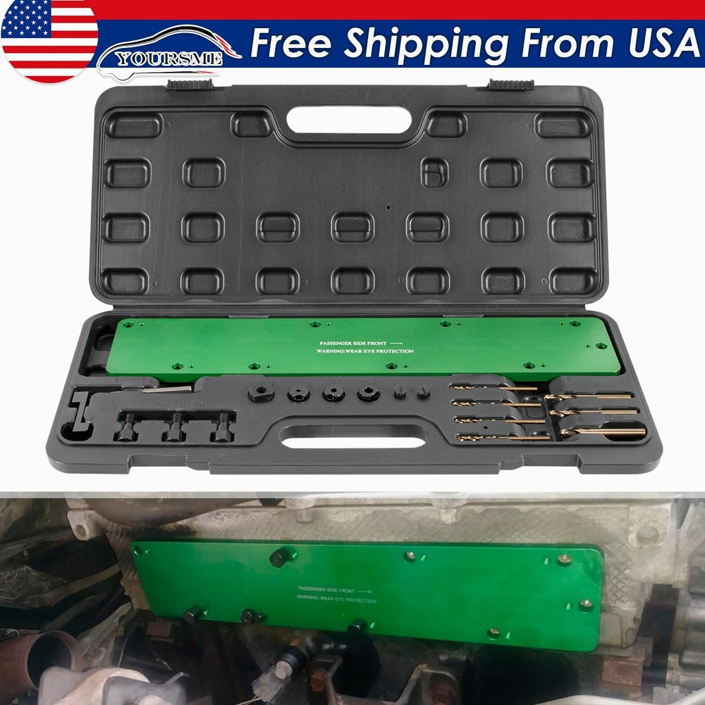 71500 Broken Exhaust Manifold Bolt Stud Drill Template Tool for Dodge 5.7L Hemi