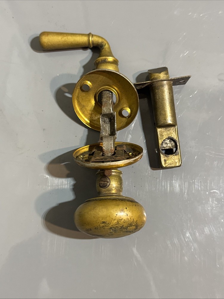 Vintage Brass  Knob  Set
