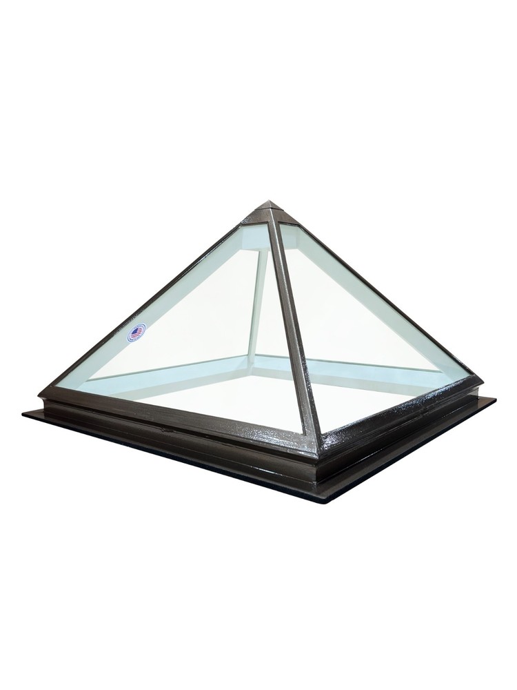Skyview Skylight 4' x 4' Pyramid Glass Skylight - High Performance Glass Custom