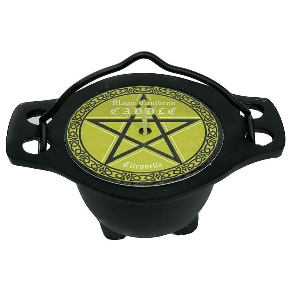 Citronella Scented Candle in Cauldron