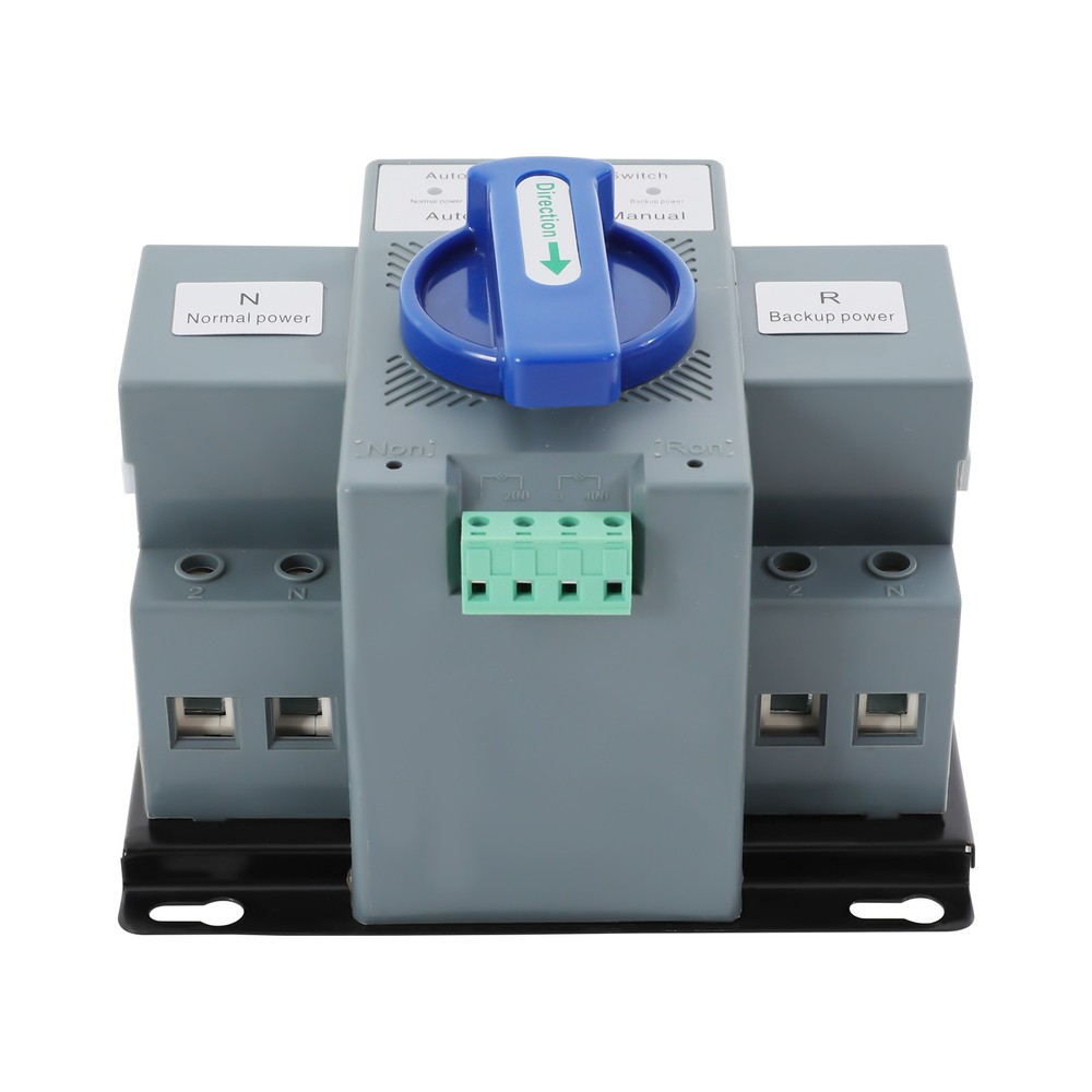 2P 63A ATS Dual Power Automatic Transfer Switch fits Generator Changeover Switch
