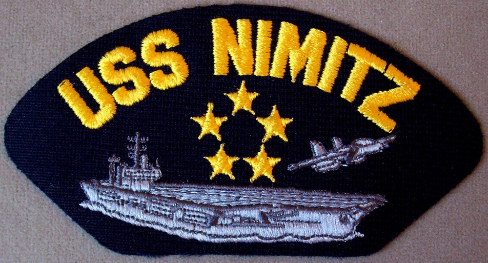 US Navy Cap Patch USS Nimitz CVN - 68