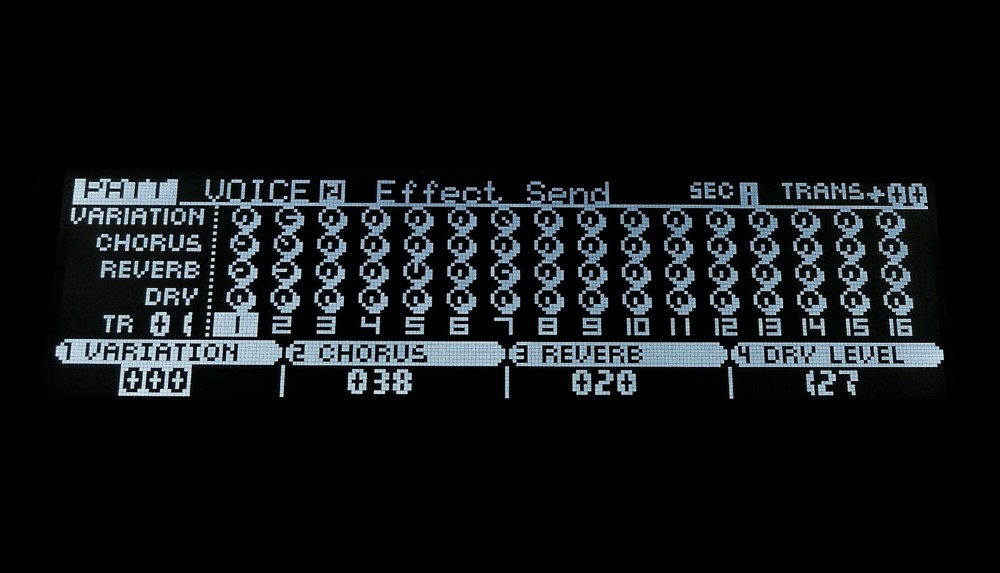 Yamaha RS7000 Custom LUX (Negative) LED Display !