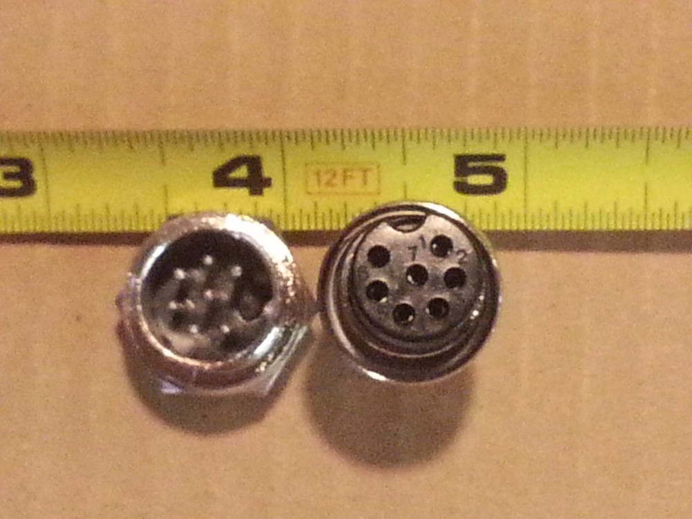 2pc - 3 Pin - 1/2" Connector Panel Mount Socket TIG MIG Welding Plasma