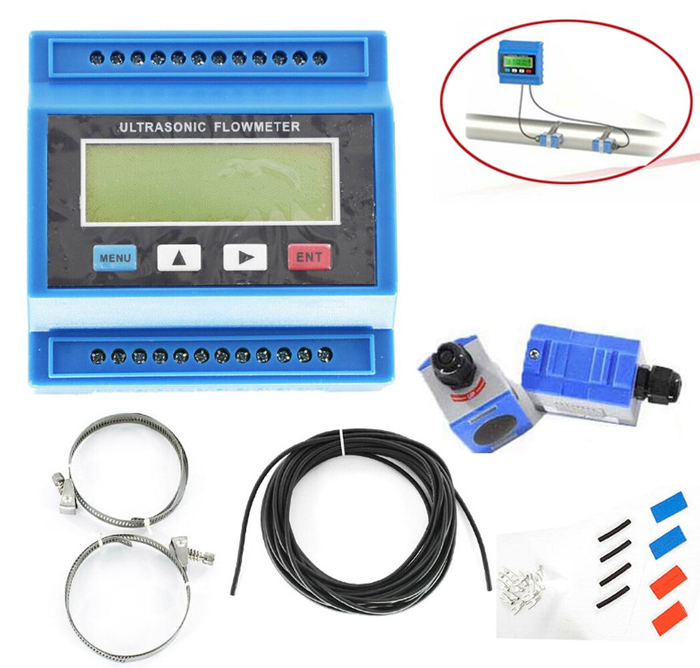 Fixed Ultrasonic Flow Meter with TM-1 Transducer Velocity Range 0~+/-10m/s