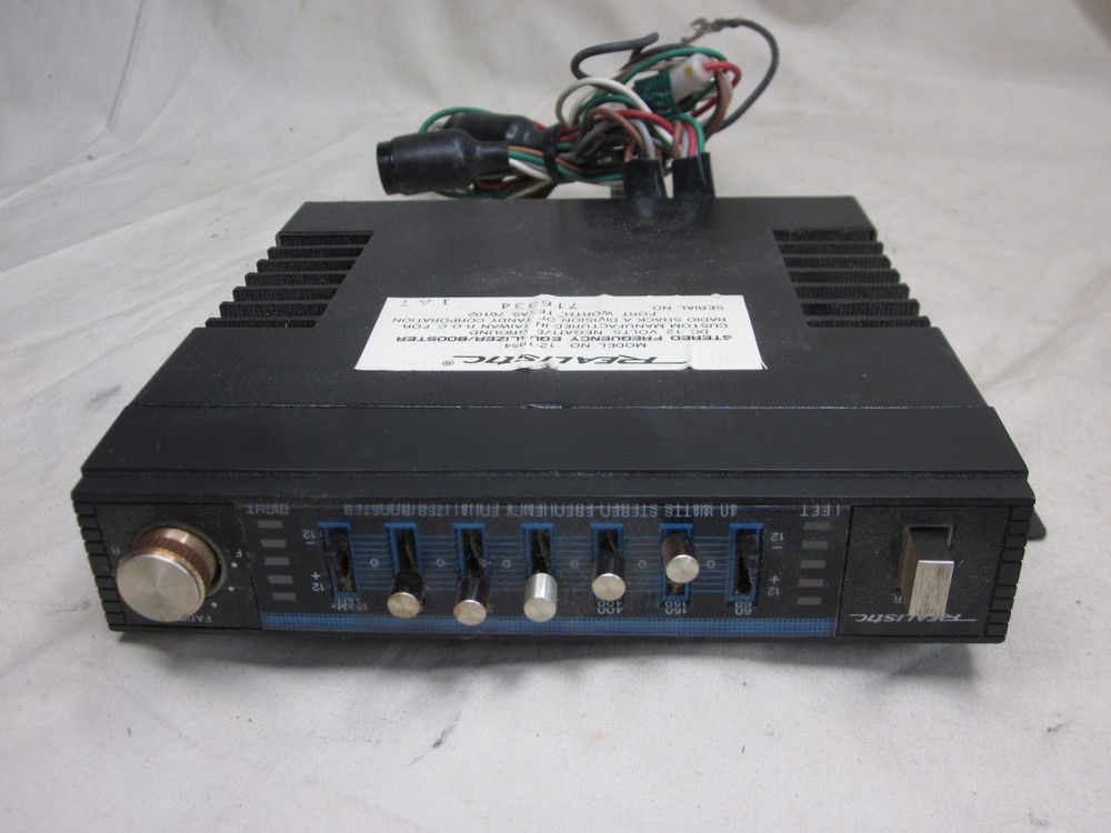 untested vintage REALISTIC STEREO FREQUENCY EQUALIZER BOOSTER model 12-1954