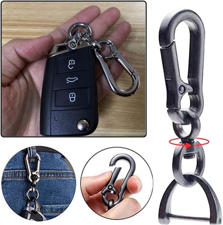 2 Sets Quick Release Car Keychain Clip