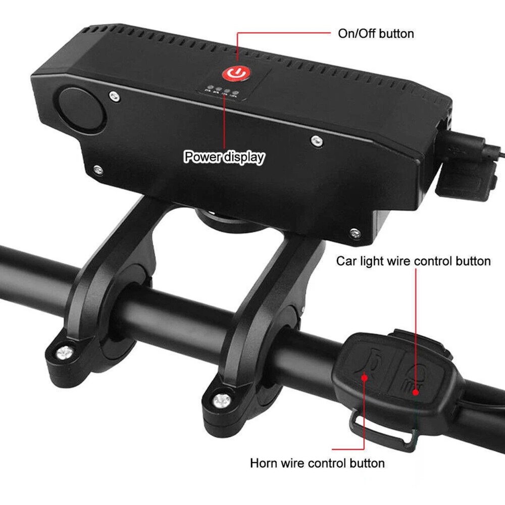 Bicycle Front Headlight Super Bright LED Bike Light Fit Type-C Charging