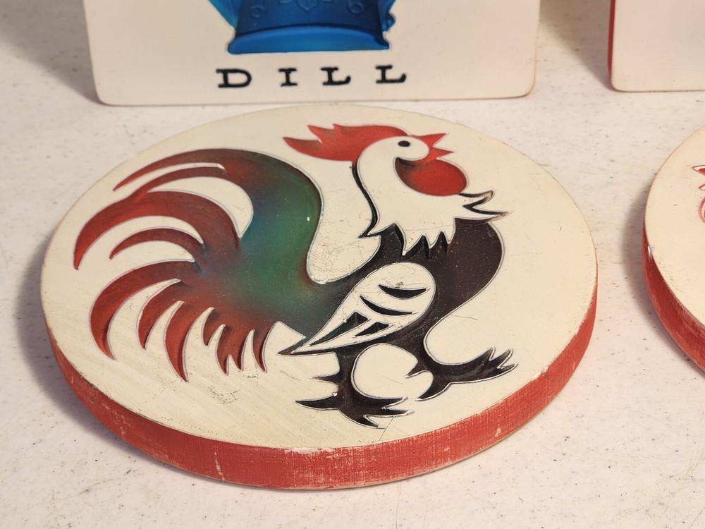 Vintage Pottery Kitchen Wall Art