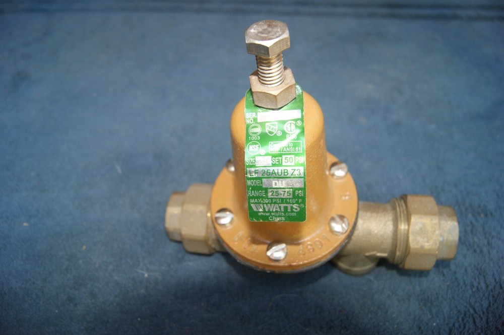 WATTS LF 25AUB Z3 VALVE MODEL DU 25-75 PSi RANGE SIZE 3/4