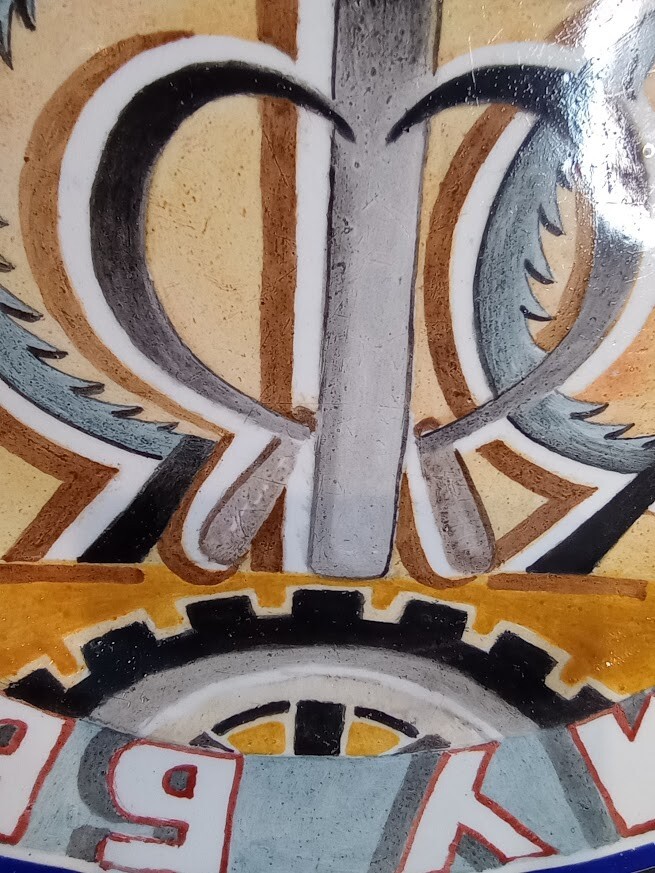 1920s Soviet Propaganda Porcelain Charger