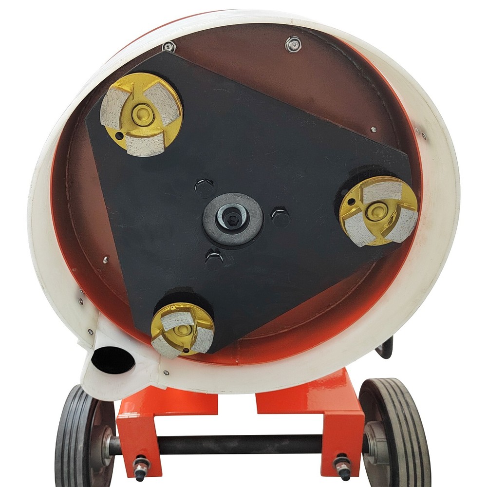 INTBUYING 220V Concrete Floor Grinder W/Triangular,Grind Plate Dust-free Working