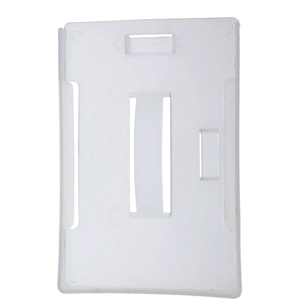 5 Lightweight Plastic Badge Holders for Multi ID Badges - Vertical or Horizontal