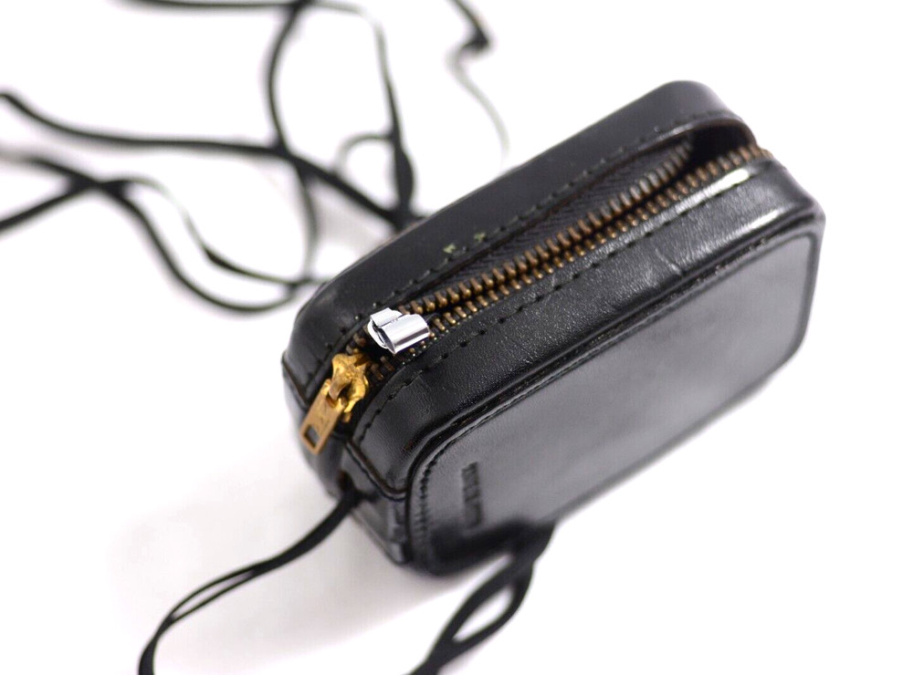 SEKONIC MICRO-LEADER BLACK LEATHER LIGHT METER CASE WITH STRAP (EXCELLENT)