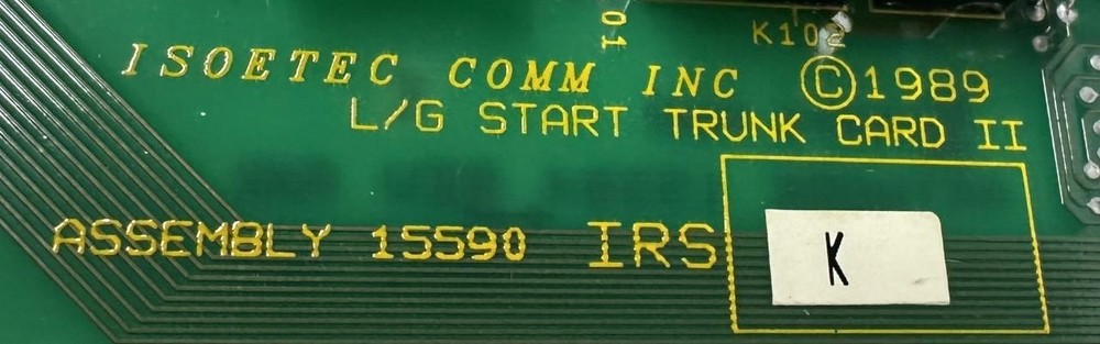 Executone Isoetec 15590 L/G Start Trunk Card II IRS K