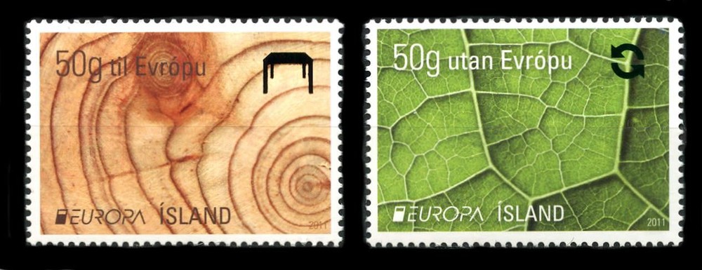 Iceland: 2011 Europa Issues (1230-1231) MNH